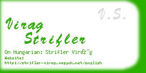 virag strifler business card